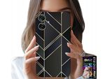 Custodia Per Realme Note 60 - Cornici Dorate, Motivi Eleganti + Vetro