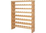 Succebuy Portabottiglie Modulare Impilabile Per 72 Bottiglie, 8 Livelli, Robusto Portabottiglie Con Capacità Di Carico Di 80 Kg, Stabile Portabottiglie Per Cucina, Cantina O Bar, Portabottiglie In Legno Naturale