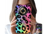 Custodia Per Realme 11 Pro - Colorata Con Motivo Panterato Arcobaleno - Pellicola Protettiva