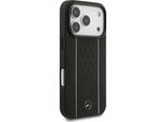 Etui Mercedes Leather Star Pattern Stripes Magsafe Na Iphone 17 Pro - Czarne