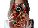 Custodia Per Realme 11 Pro - She Is Rare, Girasoli, Fiori, Farfalle