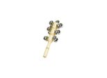 Goki 15280 Bastone Con 13 Tintinnii, Argento/Naturale
