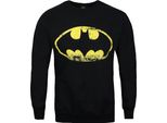 Felpa Da Uomo Con Logo Batman Effetto NS4940 (S) (Nero)