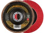 Rhodius 210183 Lsk Fk Flap Disc Diameter 125 Mm Bore Diameter 22.23 Mm Stainless Steel 1 Pc(S)