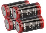 4 Batterie Kraftmax Al Litio Da 3,6 V LS26500 C Cellula 26500