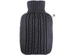 Hugo Frosch 565 Borsa Dell'acqua Calda In Maglia Grigio Scuro, Grigio