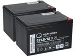 Batteria Compatibile Per Scooter Elettrico Accu Scooter Elettrico 24V 2X 12V 12Ah Agm Qb