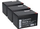 Batteria Compatibile Per Scooter Elettrico, Quad Elettrico, Bicicletta Elettrica 36V 3X 12V 12Ah Agm Qb