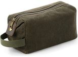Quadra - Borsa Per Cosmetici "Heritage"", Pelle RW7082 (Taglia Unica) (Verde Oliva)"