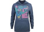 Junk Food - Felpa Con Cappuccio "Love Junk Food"" Da Donna NS6015 (S) (Blu)"