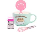 Pusheen - Set Di Tazze E Matite "Catpusheeno"" NS6511 (Taglia Unica) (Turchese/Rosa)"