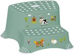 Keeeper 1003131506300 Keeeper Sgabello Per Bambini "Igor Funny Farm, A Due Gradini, Verde"