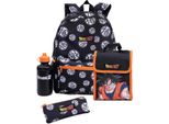 Dragon Ball Z - Set Di Zaini NS6872 (Taglia Unica) (Nero/Arancione)