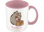 Pusheen - Tazza Da Caffè "Colazione"", A Contrasto PM3840 (Taglia Unica) (Rosa/Bianco)"