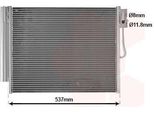 Van Wezel 37015706 Condensatore Climatizzatore Condensatore Climatizzatore Per Opel Meriva B (S10) + Essiccatore