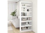 Maison Exclusive - Libreria/Divisorio Bianco 80X30X198 Cm Materiale Ligneo