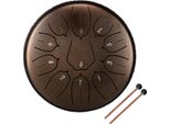 Doctor Tongue Drum In Acciaio - Tamburo A Tamburo In Acciaio - Handpan - Singing Bowl - Con Bacchette - Bronzo