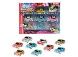 Turbo Racers, Auto Da Corsa Giocattolo Con Ritorno A Casa, Set Di 9 Pezzi