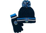 Harry Potter - Cappello E Guanti Ravenclaw Per Uomo/Donna Unisex NS6965 (Taglia Unica) (Blu Navy/Blu/Bianco)