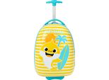 Baby Shark - Valigia Per Bambini Con Due Ruote, A Righe NS6973 (Taglia Unica) (Blu/Giallo)