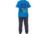 Pokemon - Pigiama "Gotta Catch Em All"" Con Pantaloni Lunghi Da Uomo NS7006 (S) (Blu/Blu Navy)"