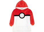 Pokemon - Coperta Con Cappuccio Per Bambini NS7044 (Taglia Unica) (Rosso/Bianco/Nero)