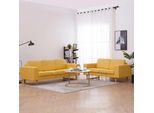 Maison Exclusive - Set Divani 2 Pz In Tessuto Giallo