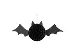 Pipistrello A Nido D'ape 45X17Cm Carta Nera