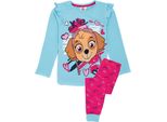 Paw Patrol - Pigiama Per Bambina A Maniche Lunghe NS7203 (98) (Blu/Rosa)
