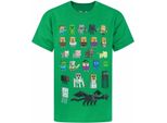 Minecraft - Maglietta Per Bambini NS7307 (158-164) (Verde)