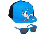 Sonic The Hedgehog - Set Di Cappellini Da Baseball Per Bambini NS7411 (Taglia Unica) (Blu/Nero)