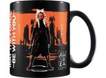 Star Wars: Ahsoka - Tazza Da Caffè, Spazzolata PM7702 (Taglia Unica) (Nero/Arancione/Bianco)