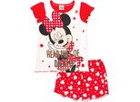 Disney - Pigiama Per Bambina NS7555 (104) (Rosso)
