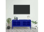 Maison Exclusive - Mobile Tv Blu Navy 105X35X50 Cm Acciaio
