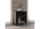 Mobiletto Grigio 72X36X82 Cm Metallo E Mdf DE23638