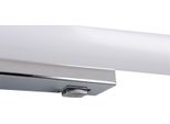 Lampada Da Parete Per Bagno Sopra Lo Specchio Bianco Cromo Oblunga 40 Cm Interruttore Colore Neutro Led 4W Mattimo Trio