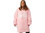 Barbie - Coperta Con Cappuccio Per Donna NS7210 (Taglia Unica) (Rosa)