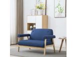 Maison Exclusive - Divano A 2 Posti In Tessuto Blu