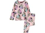 Disney - Pigiama Con Pantaloni Lunghi Per Bambina NS8188 (110) (Rosa)