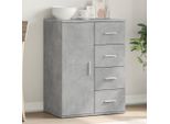 Maison Exclusive - Credenza Grigio Cemento 59X39X80 Cm Materiale Ligneo