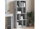 Maison Exclusive - Libreria Grigio Cemento 57X28,5X141 Cm Materiale Ligneo