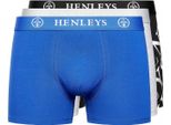 Henleys - Boxer "Henline"" Da Uomo (Confezione Da 3) BG1334 (Xxl) (Colorato)"