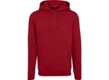 Felpa Con Cappuccio Pesante Da Uomo Build Your Brand RW5681 (Xl) (Rosso Rubino)