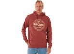 Rip Curl Uomo Felpa Con Cappuccio Stapler Hood, Taglia:Xl, Colori:Burro Di Mele