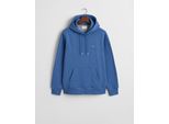 Felpa Con Cappuccio Gant Reg Shield Blu M Uomo Blu M