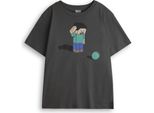 Minecraft - T-Shirt Per Ragazzi A Maniche Corte NS8160 (116) (Nero)