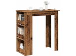 Maison Exclusive - Tavolino Da Bar Con Ripiano Effetto Legno Antico 102X50X103,5 Cm