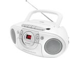 Soundmaster SCD5100WE Radio A Cassette Lettore Cd Bianco Fm