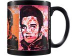 Elvis Presley - Tazza Da Caffè "Pop Panels"" PM10915 (Taglia Unica) (Nero/Rosa/Arancione)"