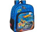 Zaino Scuola Hot Wheels Let's Race Blue Black 32 X 38 X 12 Cm